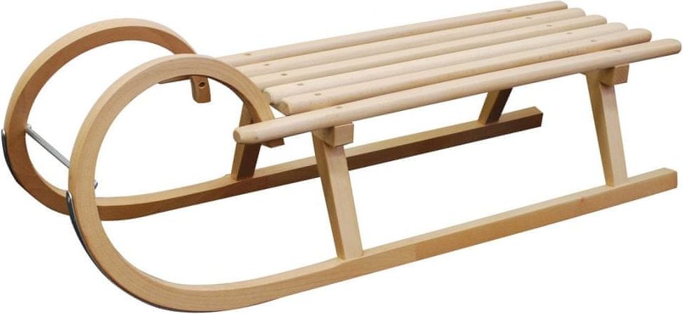 Sulov Dřevěné saně SPORT, sedák dřevo, 105cm - obrázek 1