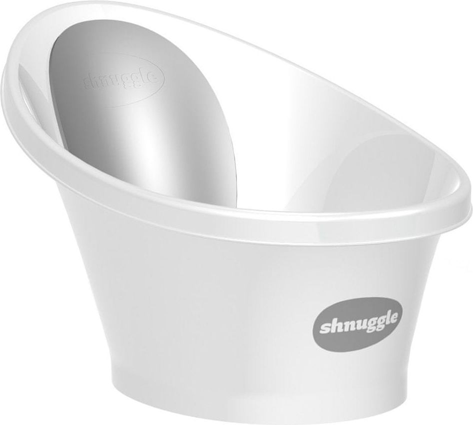 SHNUGGLE Vanička bílá s šedou opěrkou - obrázek 1