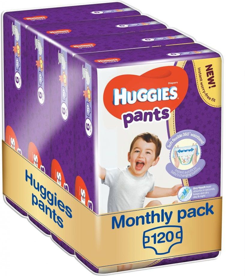 Huggies Pants Jumbo 6 (15-25 kg) 120 ks - Měsíční balení (4x30 ks) - obrázek 1