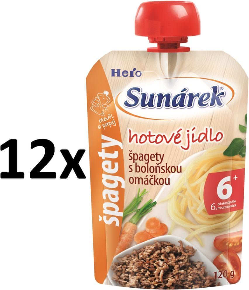 Sunárek špagety s boloňskou omáčkou 12x120g - obrázek 1