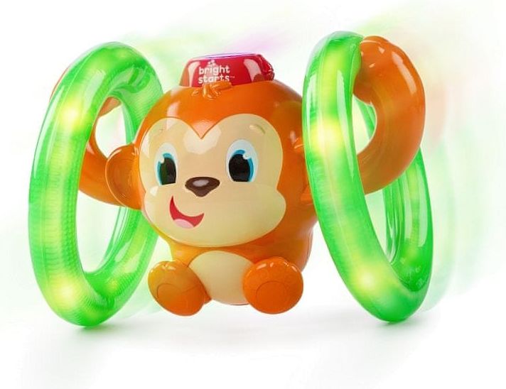 Bright Starts Hračka svítící hudební opička LLB Roll & Glow - obrázek 1