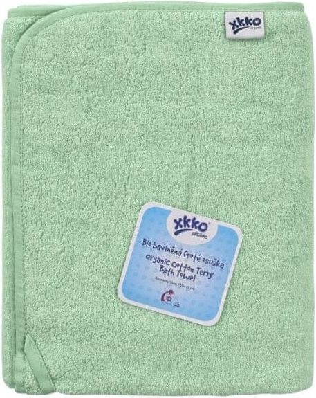 Kikko BIO bavlněná froté osuška XKKO Organic 150x75 Mint - obrázek 1