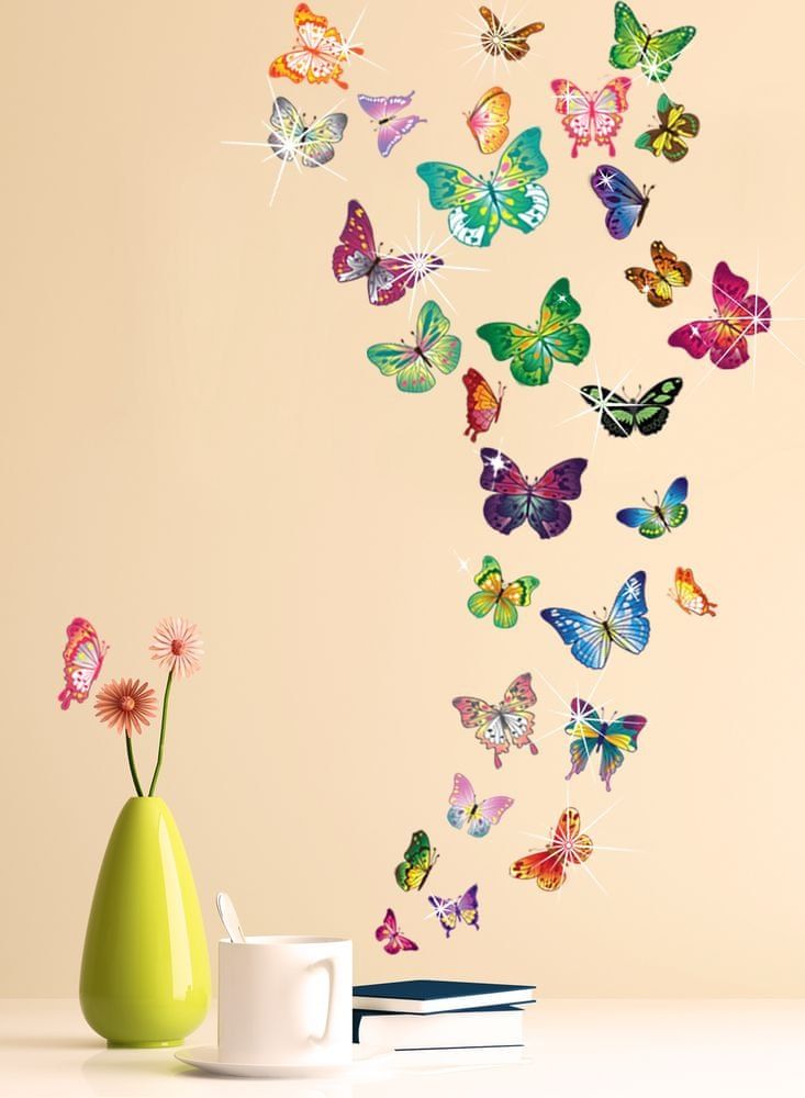 Walplus Motýlové WS3013 + Swarovski WSSS10 - obrázek 1