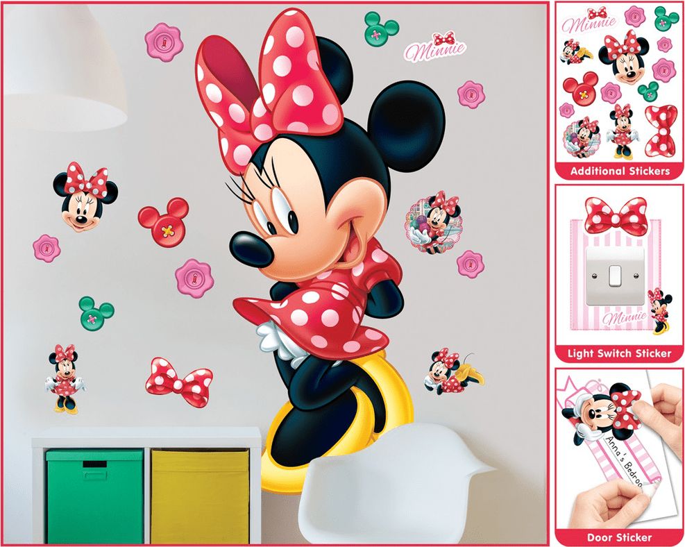 Walltastic Velká samolepka Minnie - obrázek 1