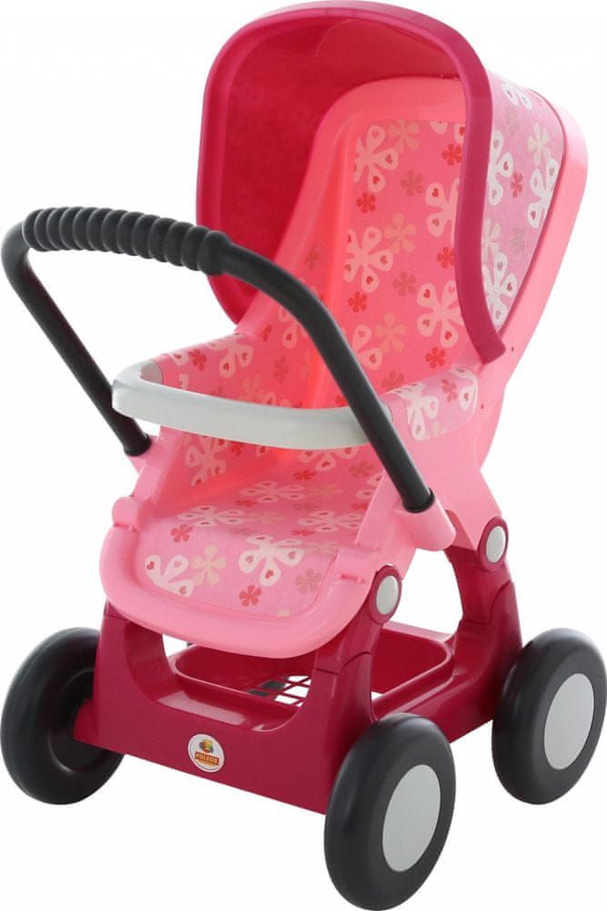 Polesie Kočárek pro panenky č.2, 4 kolečka, růžová - obrázek 1