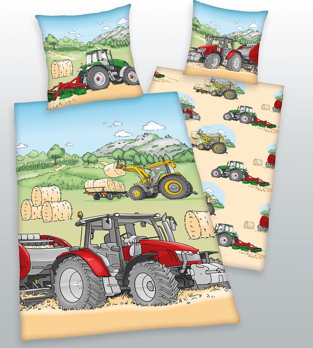 DĚTSKÉ POVLEČENÍ 140x200 TRAKTOR - obrázek 1