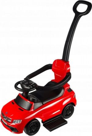 ECOTOYS Dětské odrážedlo se zvuky a vodící tyčí Auto Mercedes Benz červené - obrázek 1