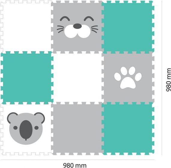 Vylen Minideckfloor podlaha 9 dílů - koala, tuleň, tlapka - obrázek 1