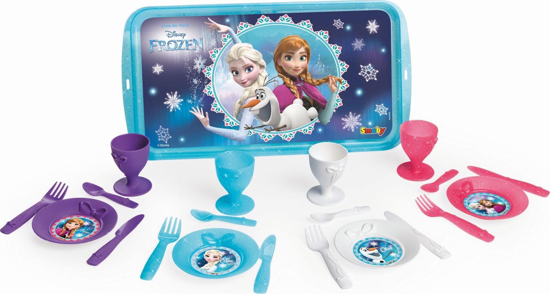 SMOBY Ledové království Čajový set s tácem - obrázek 1