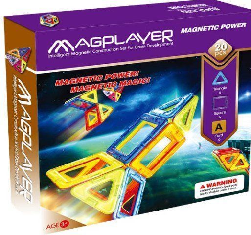 MAGPLAYER Magplayer magnetická stavebnice 20 ks - obrázek 1