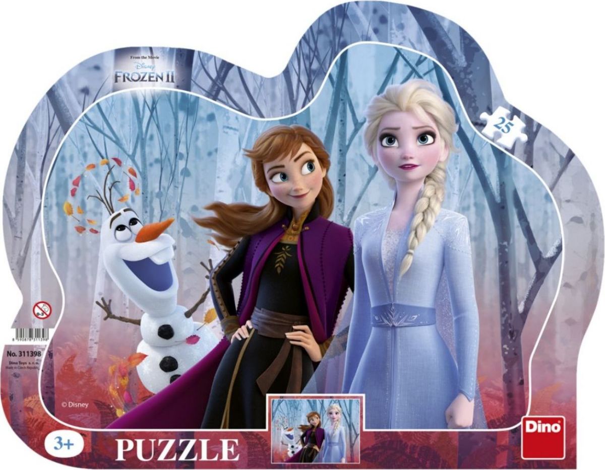 Dino Ledové království II 25 dílků deskové puzzle - obrázek 1