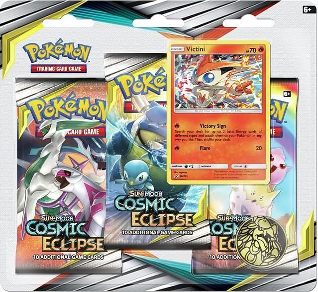 Pokémon: SM12 Cosmic Eclipse 3 Blister Booster - obrázek 1