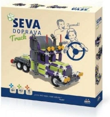 VISTA Stavebnice Seva Doprava Truck plast 402 dílků v krabici 35x33x5cm - obrázek 1