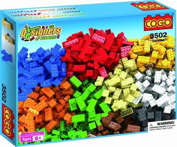 Cogo sada kostek typ LEGO 550 dílů - obrázek 1
