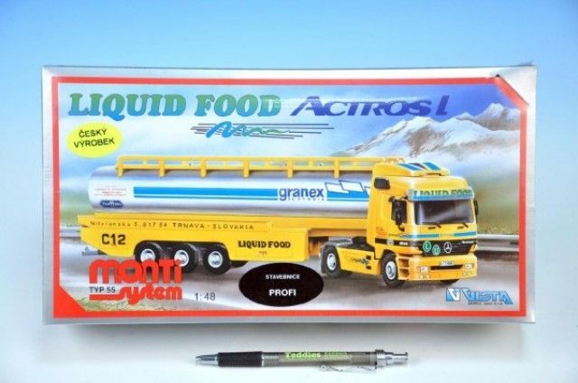 VISTA Stavebnice Monti 55 Liguid Food Actros L-MB 1:48 - obrázek 1
