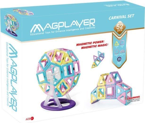 MAGPLAYER Magplayer magnetická stavebnice 52 ks - obrázek 1