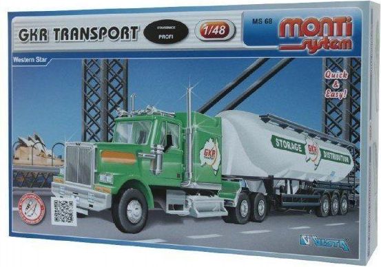 VISTA Stavebnice Monti 68 GKR Transport Western star 1:48 v krabici 32x20,5x7,5cm - obrázek 1