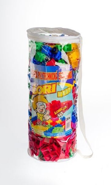 Teddies Stavebnice LORI 250 plast 250ks v plastovém pytli 30x45x22cm - obrázek 1