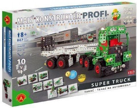 PEXI Malý konstruktér Profi Super Truck Tahač kov 867ks stavebnice v krabici 50x35x5cm - obrázek 1