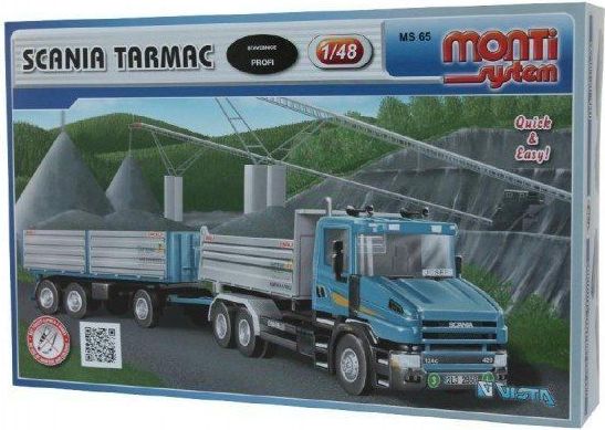 VISTA Stavebnice Monti 65 Scania Tarmac 1:48 v krabici 32x20,5x7,5cm - obrázek 1