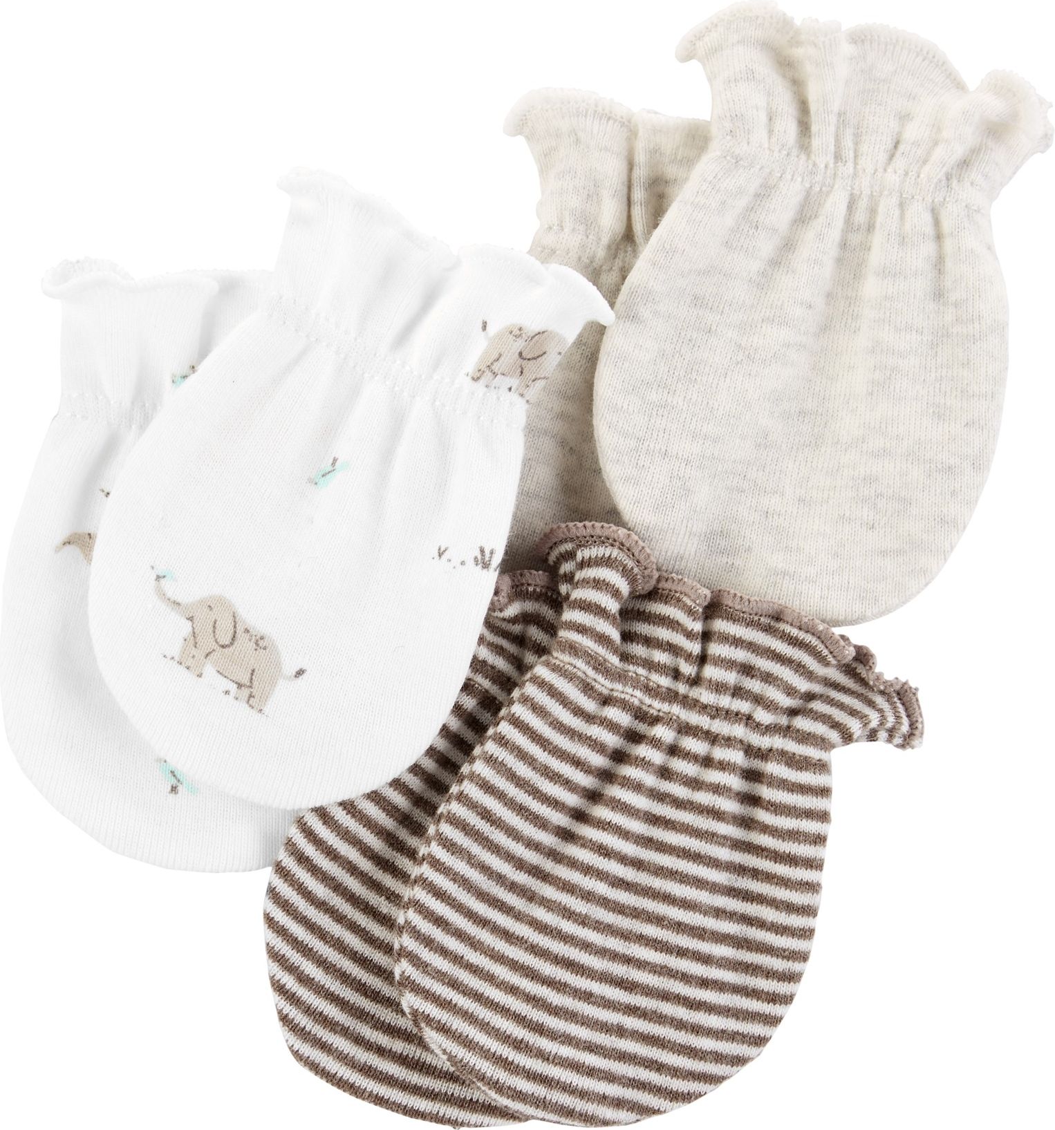 CARTER'S Rukavice - neutrální 3ks, 0-3m - obrázek 1