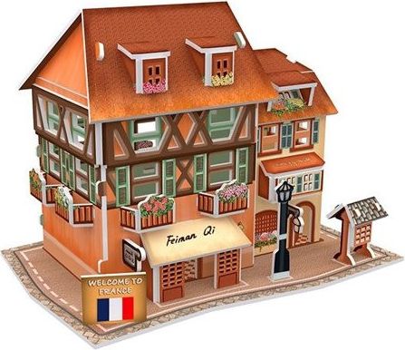 CUBICFUN 3D puzzle Francouzský obchod s módou 31 dílků - obrázek 1