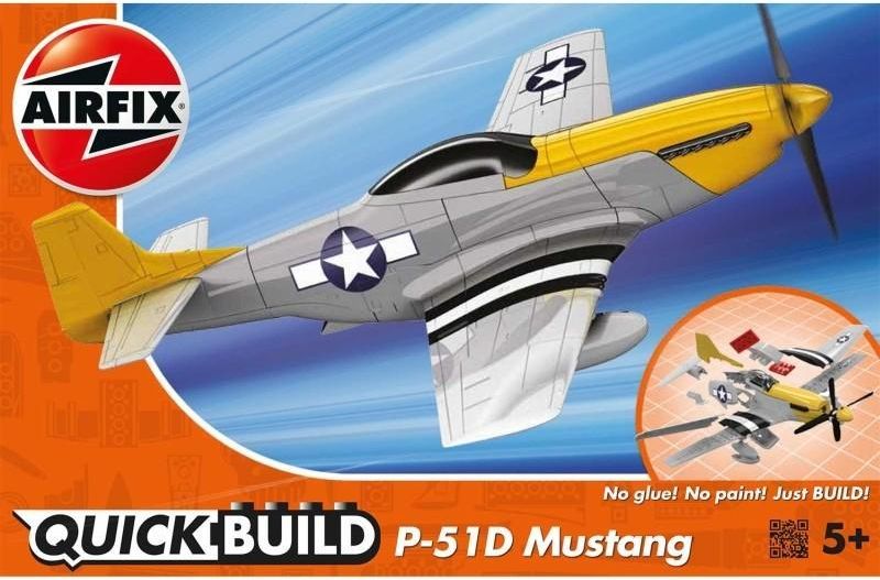 Airfix Airfix Quick Build letadlo J6016 - P-51D Mustang - nová forma - obrázek 2