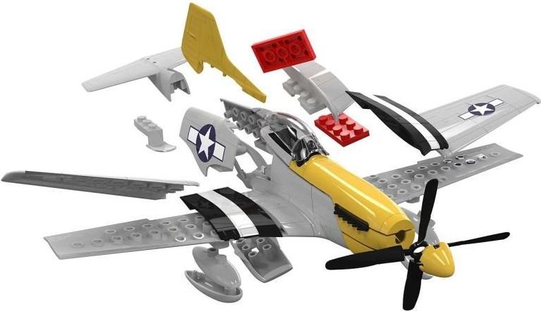 Airfix Airfix Quick Build letadlo J6016 - P-51D Mustang - nová forma - obrázek 3