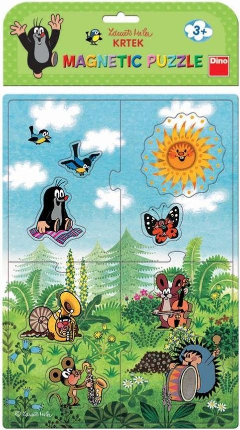 Dino Puzzle Dino Puzzle magnetic Krtek - obrázek 1