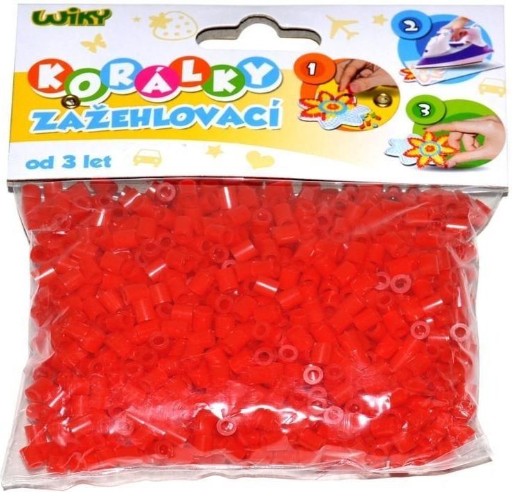 Wiky kreativita Wiky Korálky zažehlovací 1000 ks - červené - obrázek 1