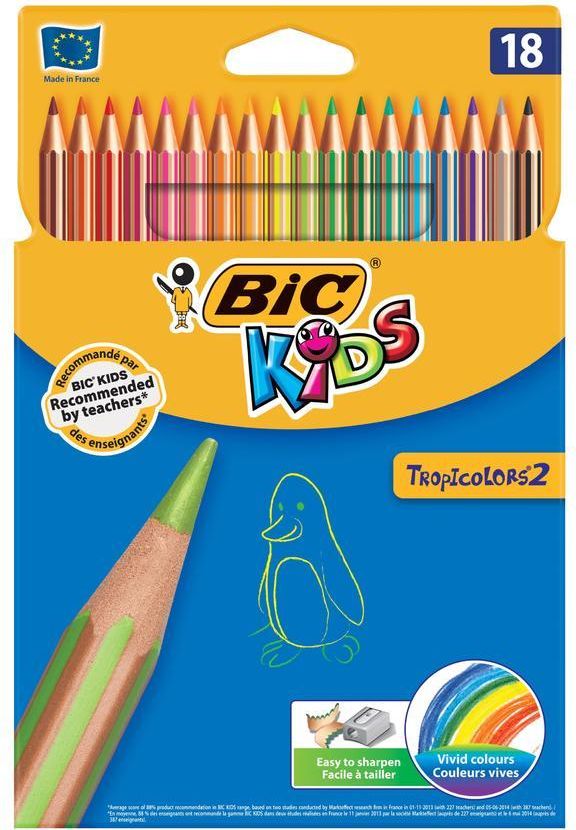 BIC BIC Pastelky 18 ks TROPICOLORS - obrázek 1