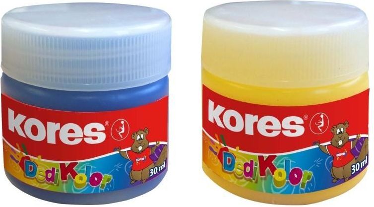 Kores KORES prstové barvy DEDI KOLOR 6+1 - obrázek 3