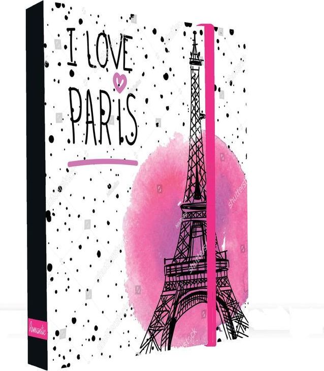 Karton P+P Karton P+P Box na sešity A4 Jumbo Romantic Nature Paris - obrázek 1