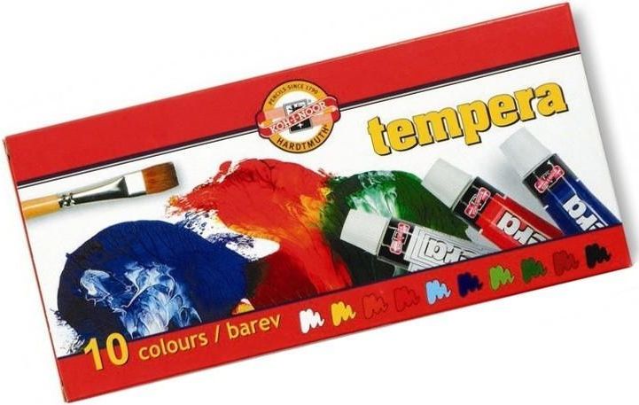 KOH-I-NOOR Tempera 10ks - 10ml - obrázek 1