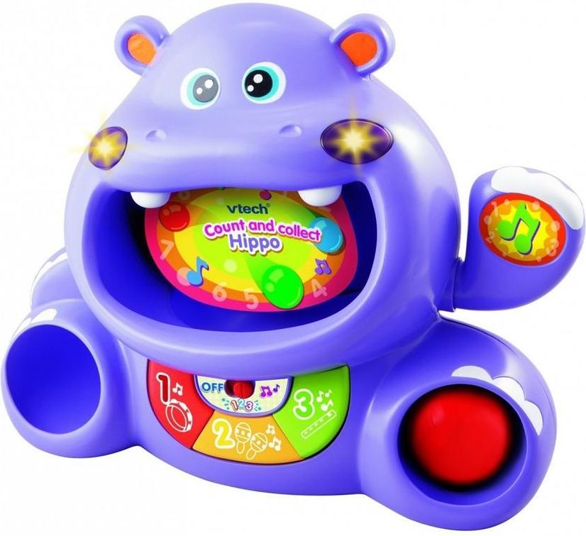 Vtech Počty s kamarádem Hrochem - fialový - obrázek 1