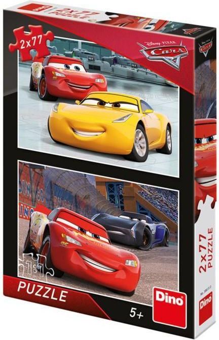 CARS 3: ZÁVODNÍCI 2x77 Puzzle NOVÉ - obrázek 1