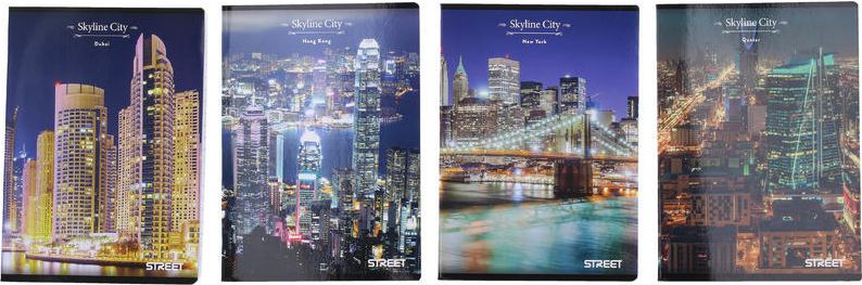 Sešit A5, 54 listů - skyline city - obrázek 1