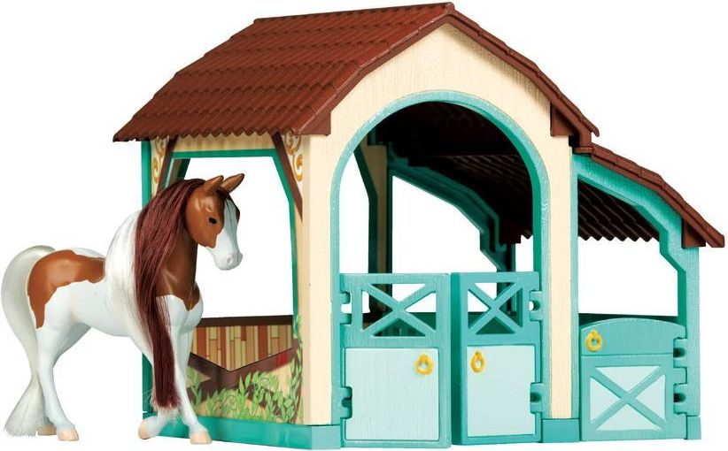 Royal Breeds Royal Breeds - Kůň se stájí set 9 cm - obrázek 1