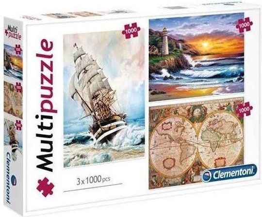 Clementoni Puzzle multi 3x1000 - obrázek 1