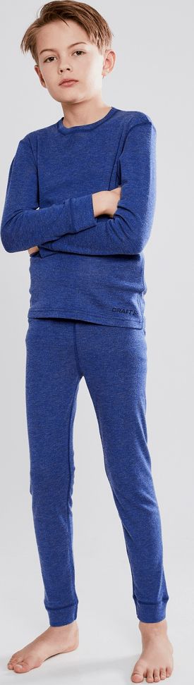 Craft dětský set Merino 180 JR 122/128, tmavě modrá - obrázek 1