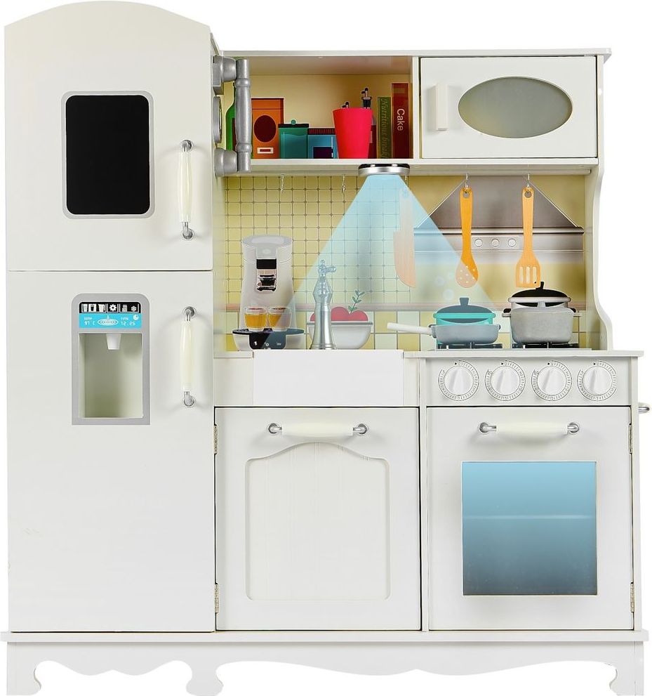 Aga4Kids Dřevěná kuchyňka SNOWFLAKE + LED - obrázek 1