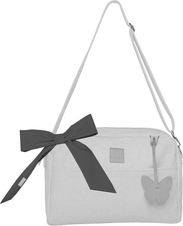 BEZTROSKA taška Maja s mašlí light grey - obrázek 1