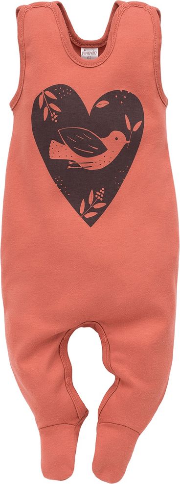 PINOKIO dívčí dupačky Little Bird 68, oranžová - obrázek 1