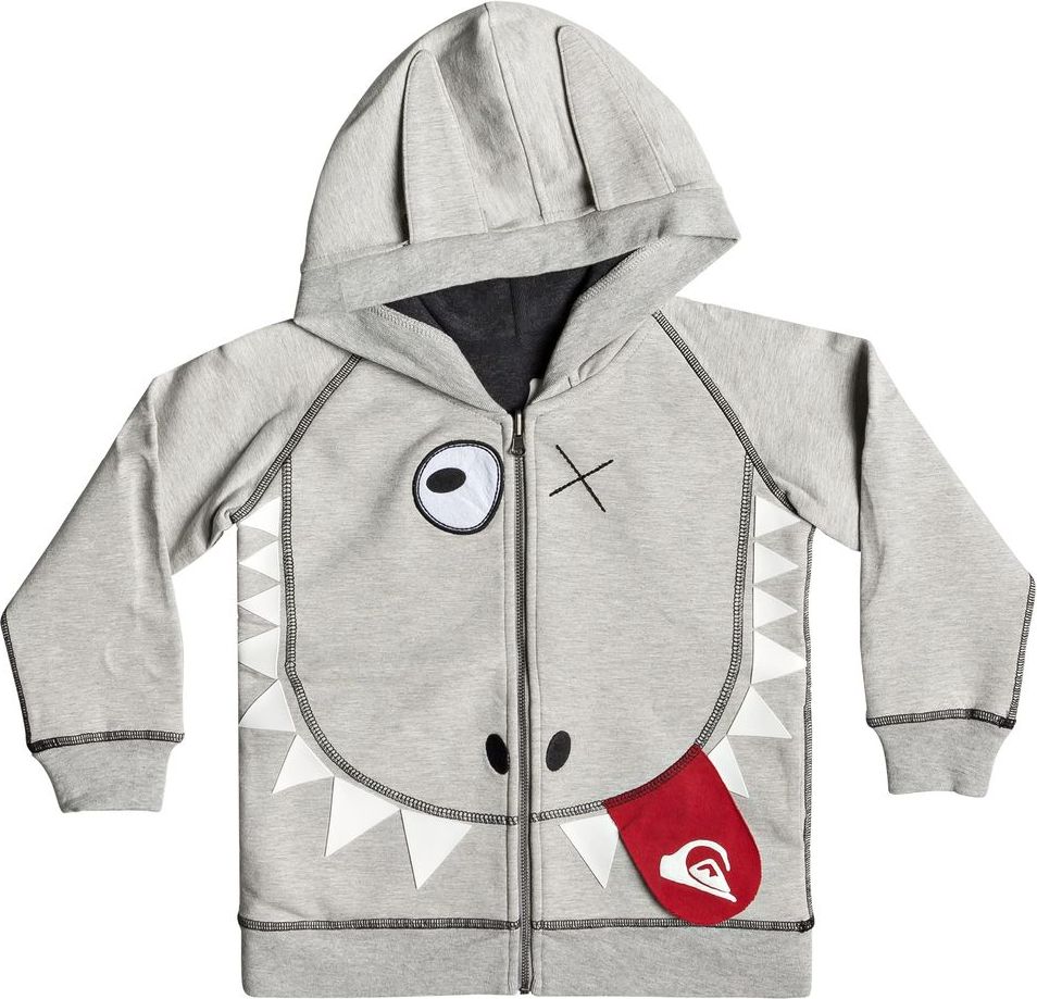 Quiksilver chlapecká mikina Ghetto Grom Zip 116 šedá - obrázek 1