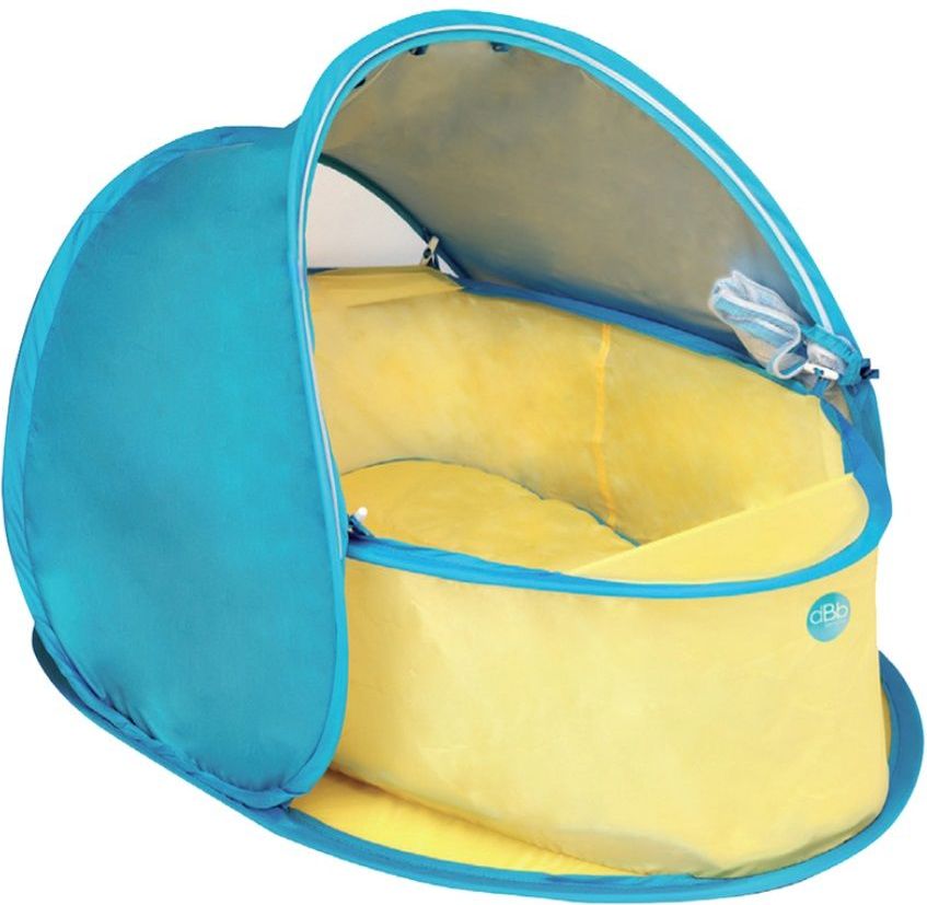 DBB Remond Cestovní hnízdo s ochranou UV žlutá/modrá - obrázek 1
