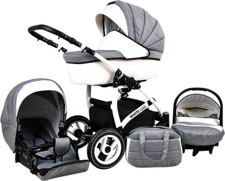 Sun Baby Raf-pol White lux 3v1 carbon - obrázek 1