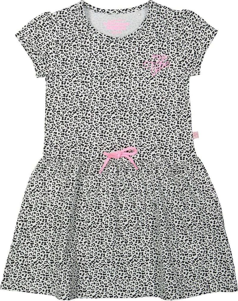 Dirkje dívčí šaty 110 bílá/černá - obrázek 1