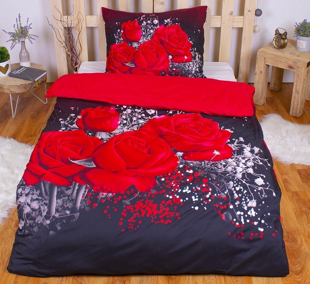 TopProsteradla.cz 3D Povlečení 140x200+70x90 Romance - obrázek 1