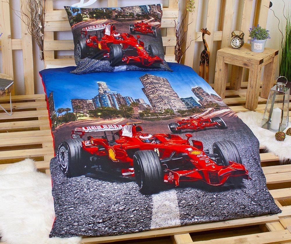 TopProsteradla.cz 3D povlečení 140x200 + 70x90 - Formule - obrázek 1