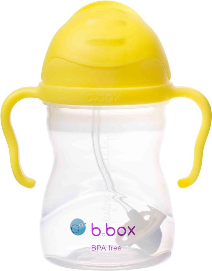 b.box Sippy cup hrneček s brčkem žlutá - obrázek 1